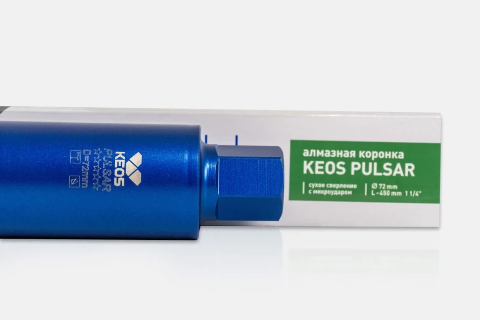 Коронка алмазная KEOS ПРО ЛАЗЕР (PRO Lazer) 1 1/4" 072х450 (Лазерная сварка) (DCL072.450)