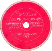 Диск алмазный СОЛГА ДИАМАНТ (Solga Diamant) ТВЕРДАЯ КЕРАМИКА (HARD CERAMICS) сплошной по керамограниту 230х25,4 мм