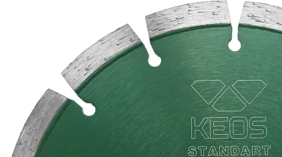 Диск алмазный KEOS СТАНДАРТ (Standart) сегментный по бетону 230х22,23 мм (DBS02.230)
