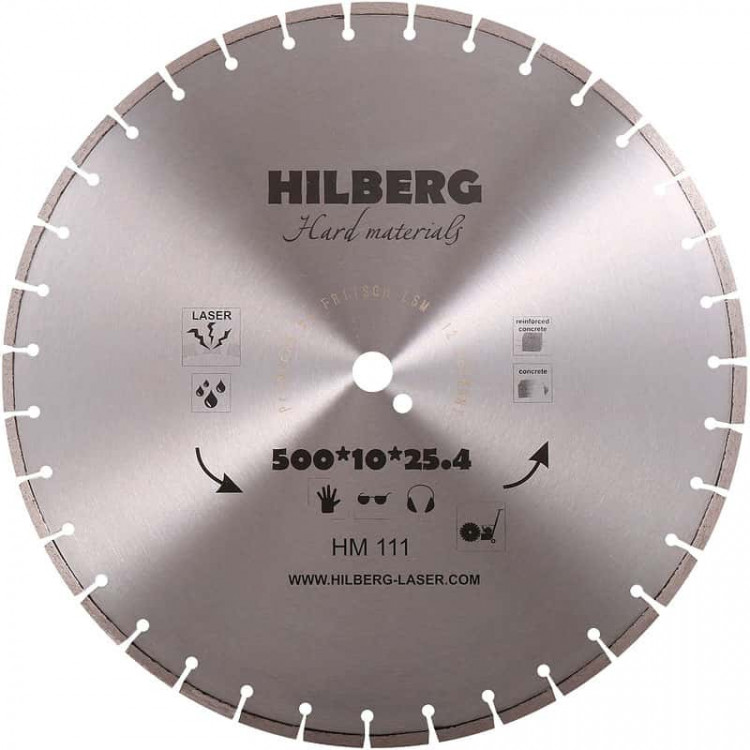 Диск алмазный 450*25,4*12 Hilberg Hard Materials Laser 