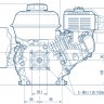Бензиновый двигатель Honda GX160 5.5HP 