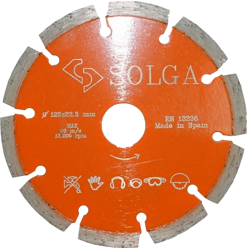 Диск алмазный СОЛГА ДИАМАНТ (Solga Diamant) БЕЙСИК (BASIC) сегментный по железобетону 125х22,23 мм (12803125)