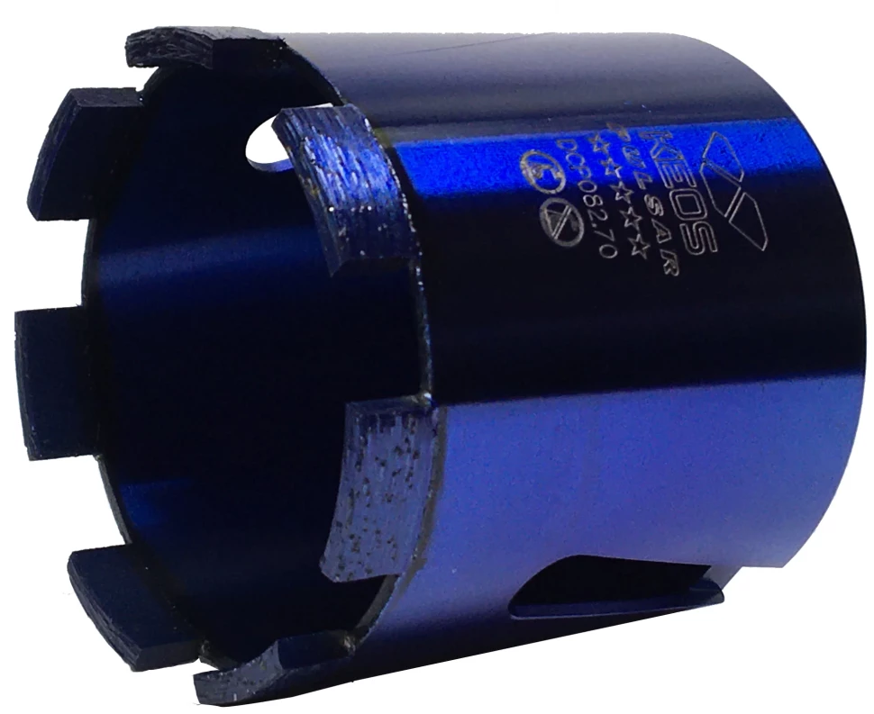 Коронка алмазная по бетону KEOS ПУЛЬСАР (PULSAR) (микроудар) М16 82/70мм (DCP082.70)