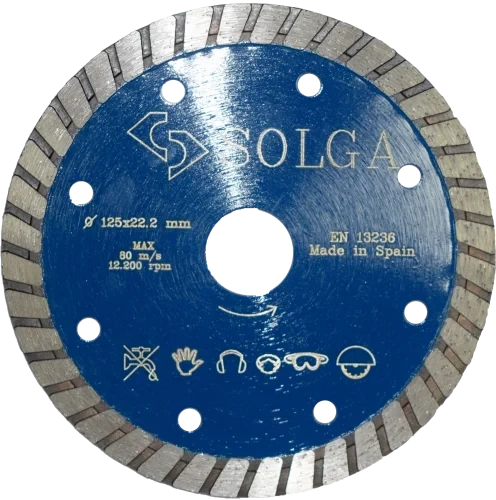 Диск алмазный СОЛГА ДИАМАНТ (Solga Diamant) ПРОФЕССИОНАЛ (PROFESSIONAL) турбо по железобетону 125х22,23 мм (10704125)