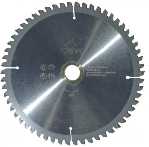 Диск пильный по металлу KEOS 190x30/20 z58 (WMB190.58)