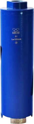 Коронка алмазная по бетону KEOS (сухой рез) М16 51/150мм (DC051.150)
