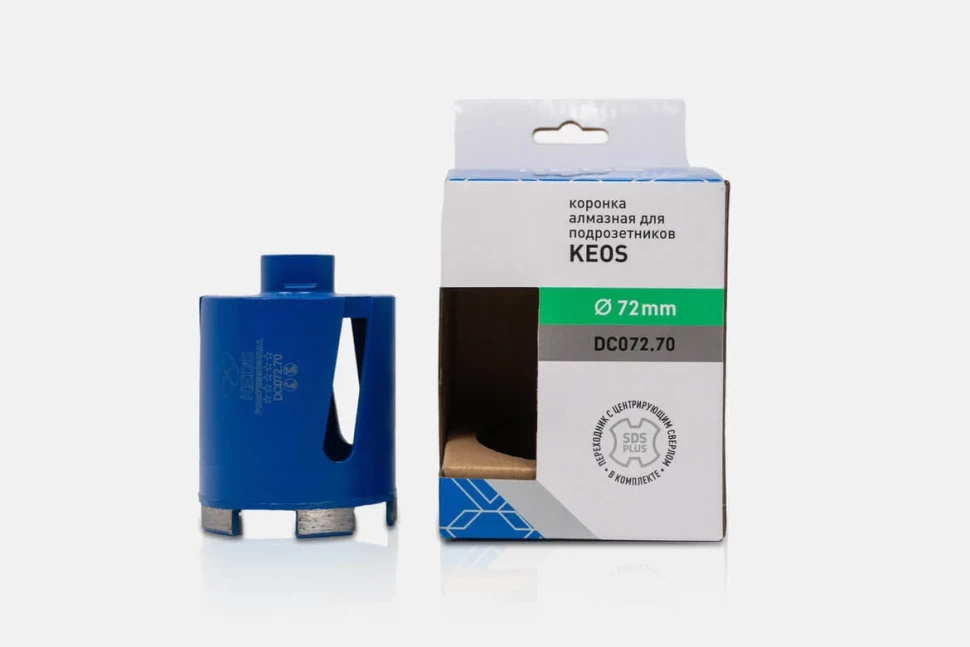 Коронка алмазная KEOS 1 1/4" 072х500,7 сегм. по бетону (DC072.500)