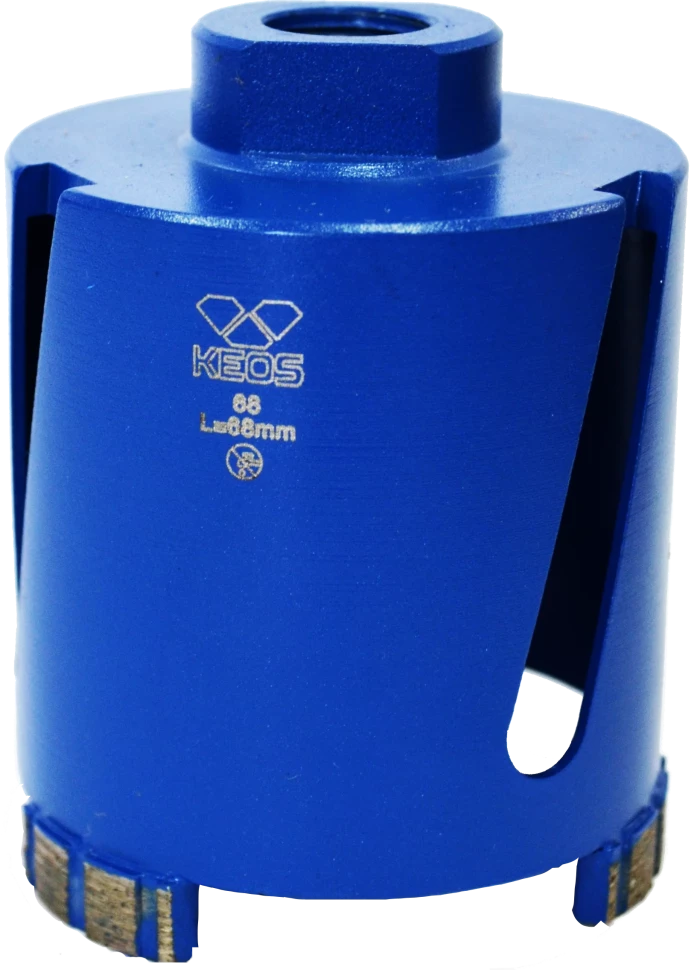 Коронка алмазная по бетону KEOS (сухой рез) М16 68/70мм (DC068.70)